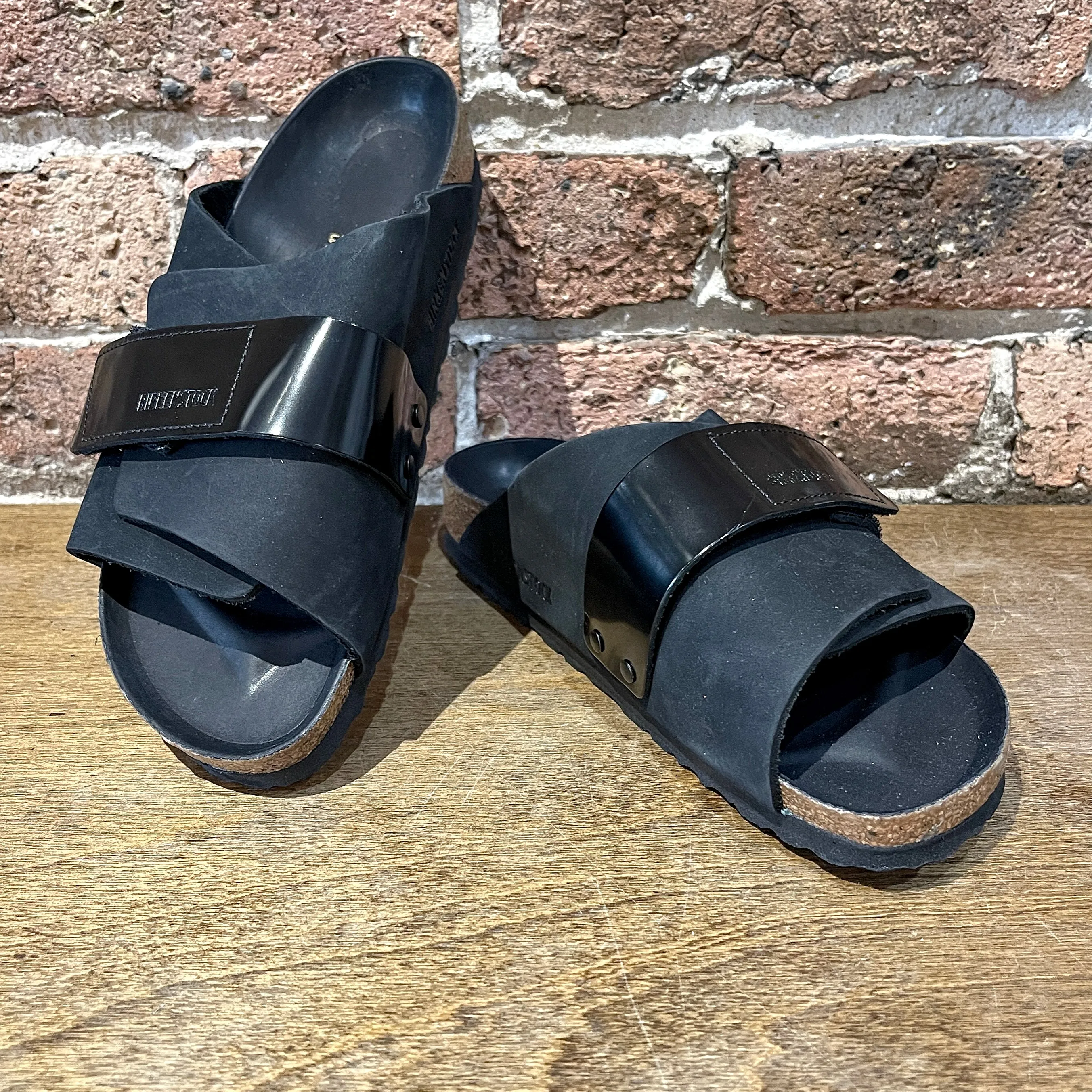Kyoto Black Nubuck Leather