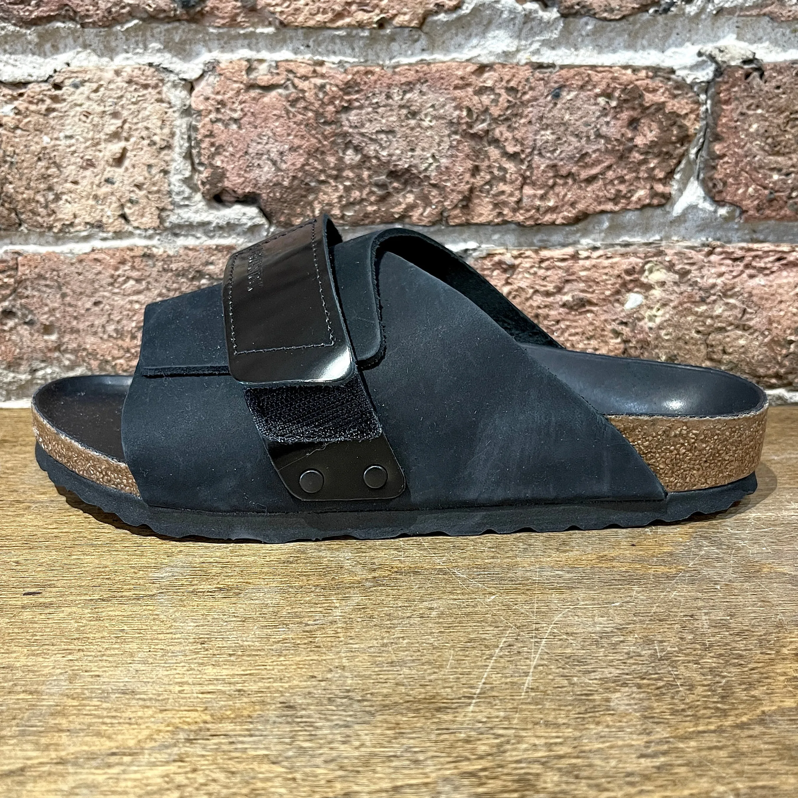 Kyoto Black Nubuck Leather