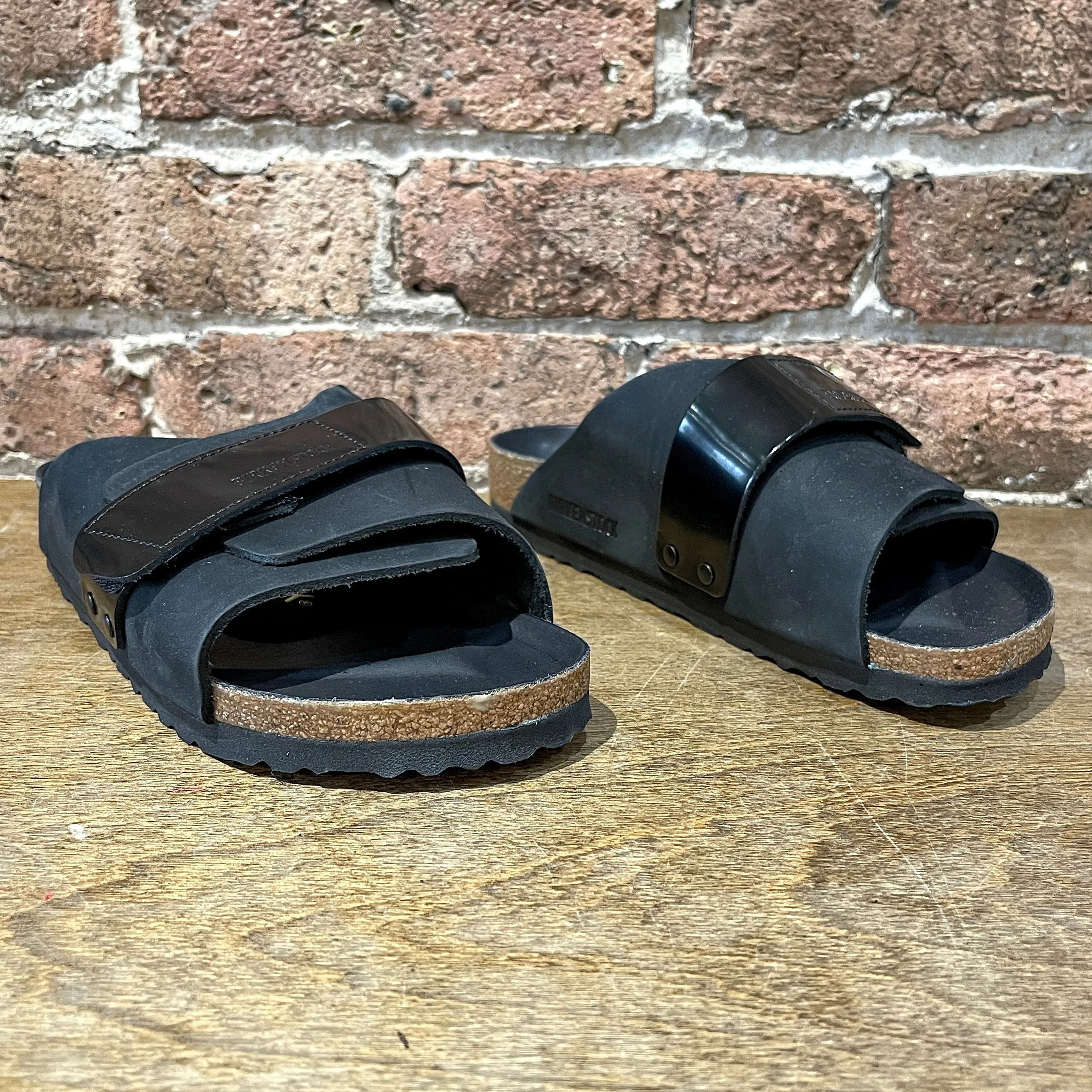Kyoto Black Nubuck Leather