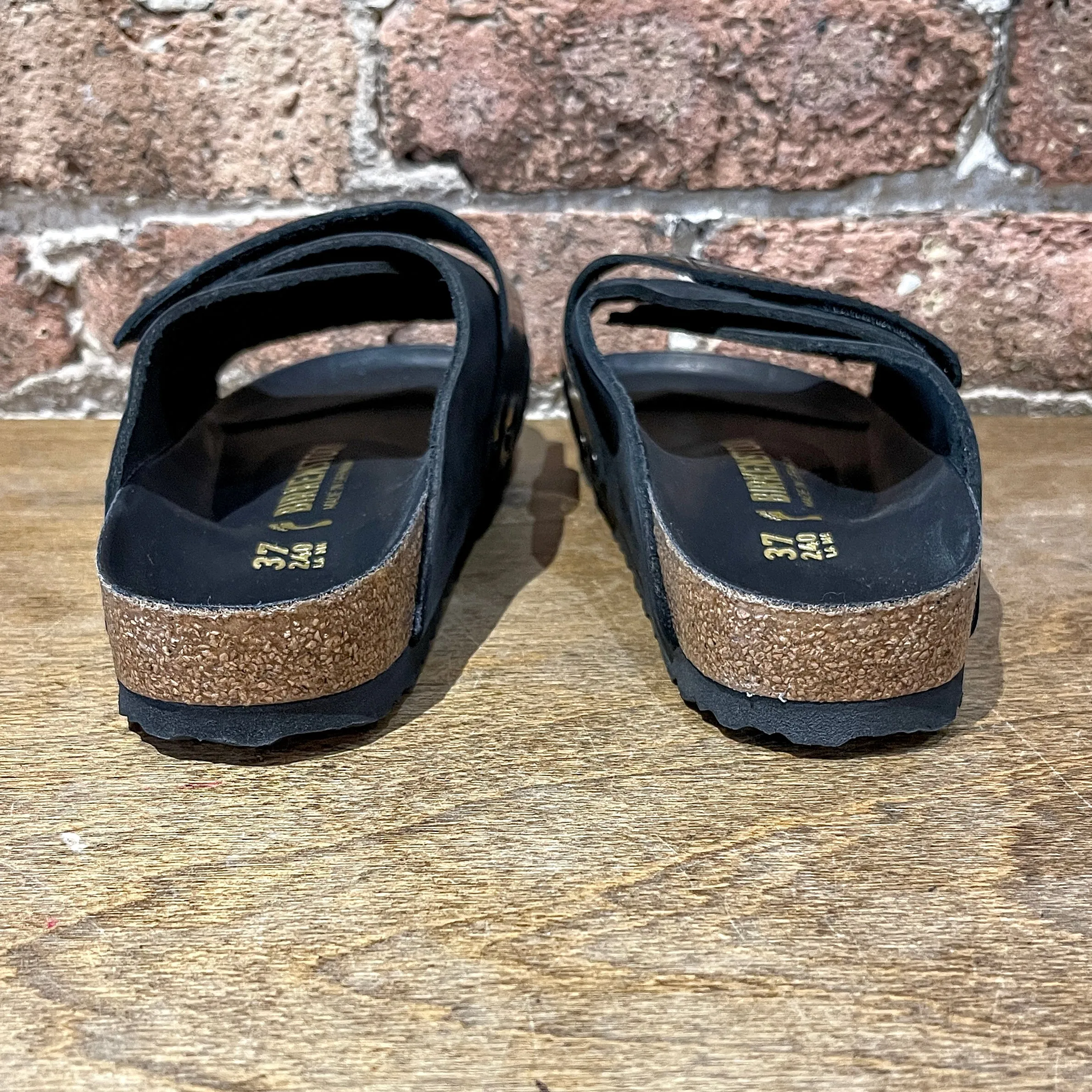 Kyoto Black Nubuck Leather