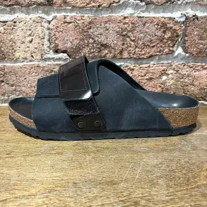 Kyoto Black Nubuck Leather