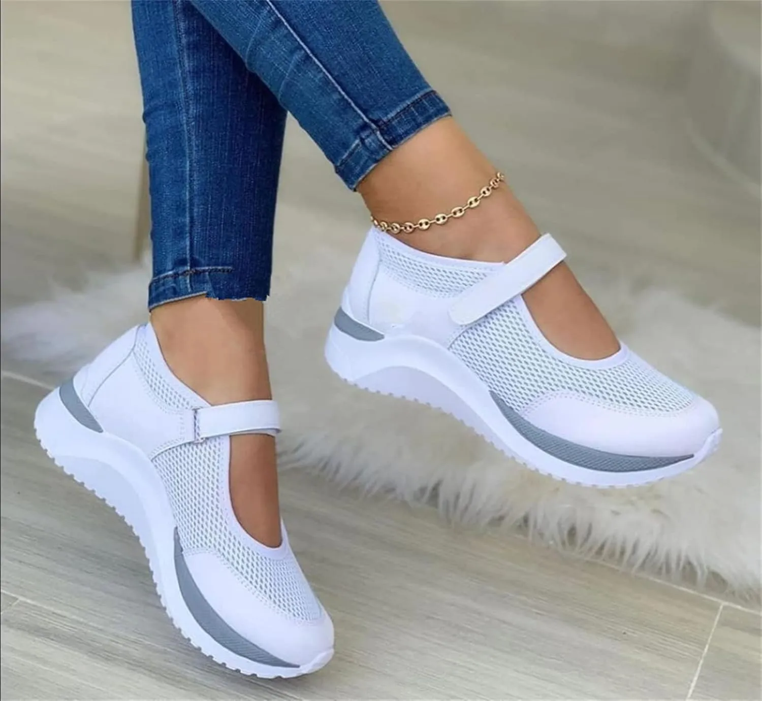 Ladmiple Sneakers For Women Walking Shoes Slip On Casual Cute Fashion Comfortable Dressy Summer Platform Flats Loafers