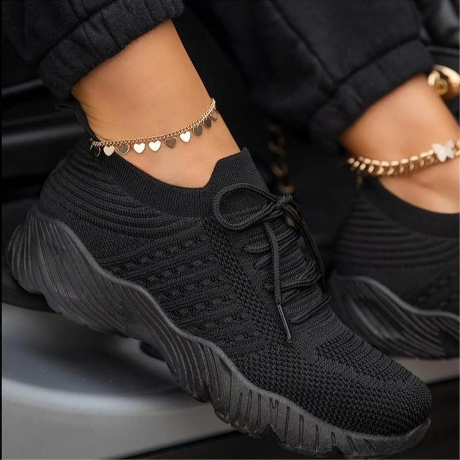 Lausiuoe Sneakers For Women Walking Shoes Comfortable Running Shoes Lightweight Tennis Non Slip Gym Workout Sneakers