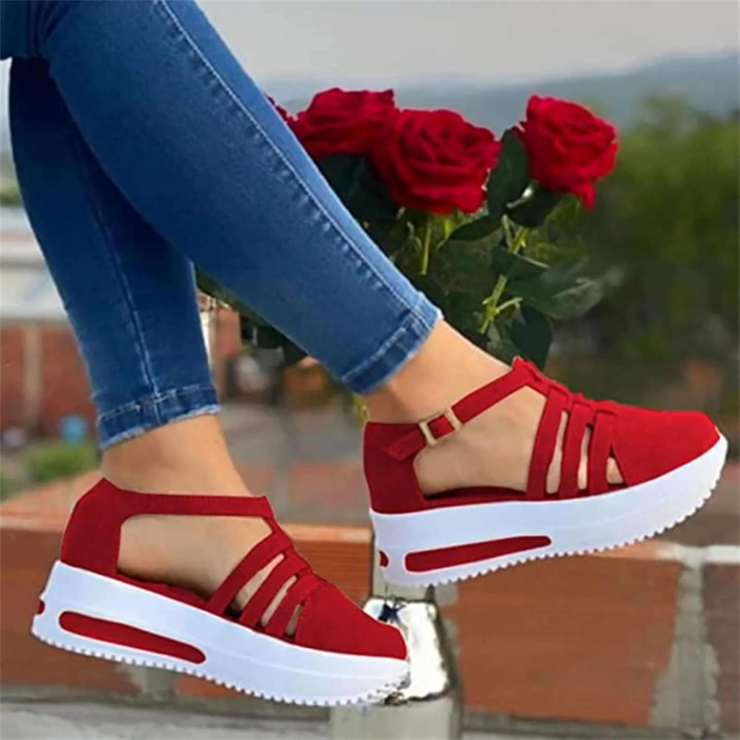 Lausiuoe Womens Shoes Casual Dressy Fashion Canvas Shoes Round Toe Non-Slip Comfortable Walking Slip On Sneakers Flat Loafers