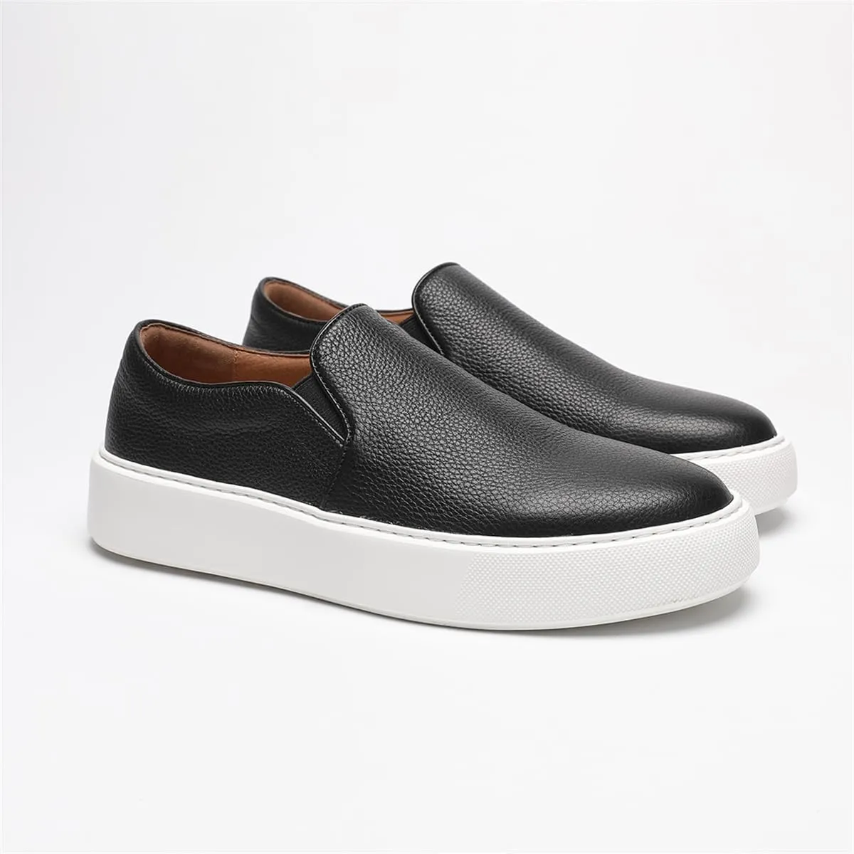 Loafers for Men - Genuine Leather Slip-On Loafers with Cloud Comfort | Cushioned Dress Shoes for All-Day Wear