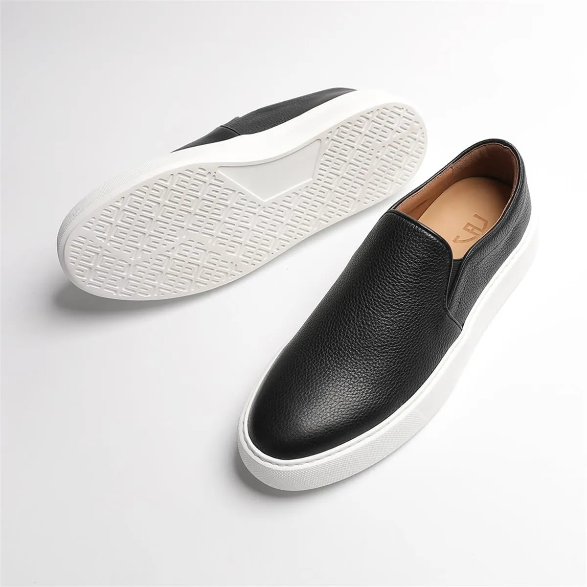 Loafers for Men - Genuine Leather Slip-On Loafers with Cloud Comfort | Cushioned Dress Shoes for All-Day Wear