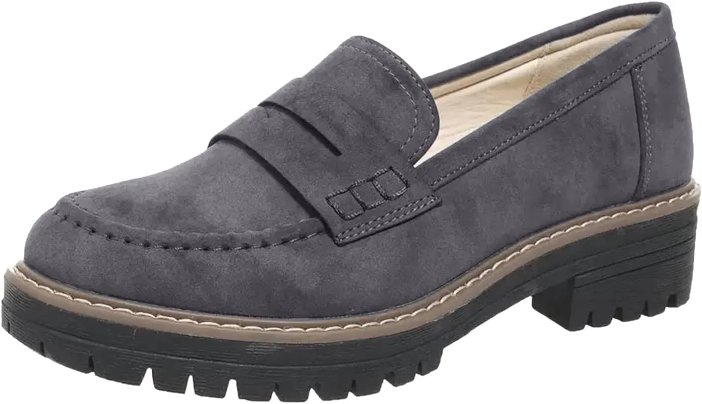 Loafers for Women 2025, Women's Loafers Classic Penny Loafers,Platform Chunky Penny Loafers for Women,Slip-On Dress Business Casual Office Work Shoes for Women,Penny Loafers