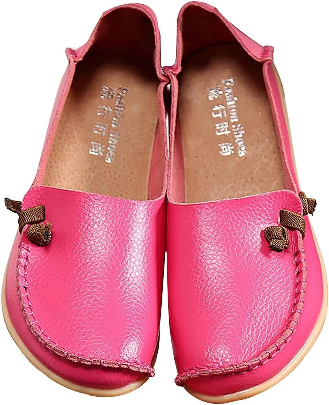Loafers for Women 2025,Women's Comfortable Loafers Casual Round Toe Slip On Business Lightweight Penny Work Dressy Wide Width Leather Cute Walk Moccasins Driving Flats Soft Walking Shoes