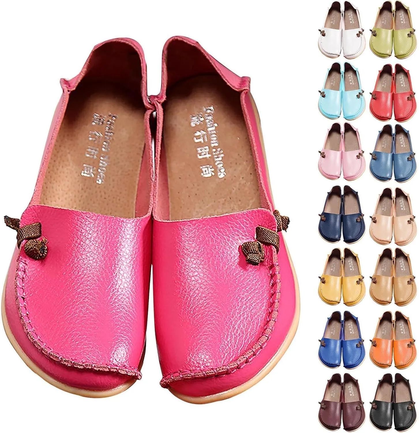 Loafers for Women 2025,Women's Comfortable Loafers Casual Round Toe Slip On Business Lightweight Penny Work Dressy Wide Width Leather Cute Walk Moccasins Driving Flats Soft Walking Shoes