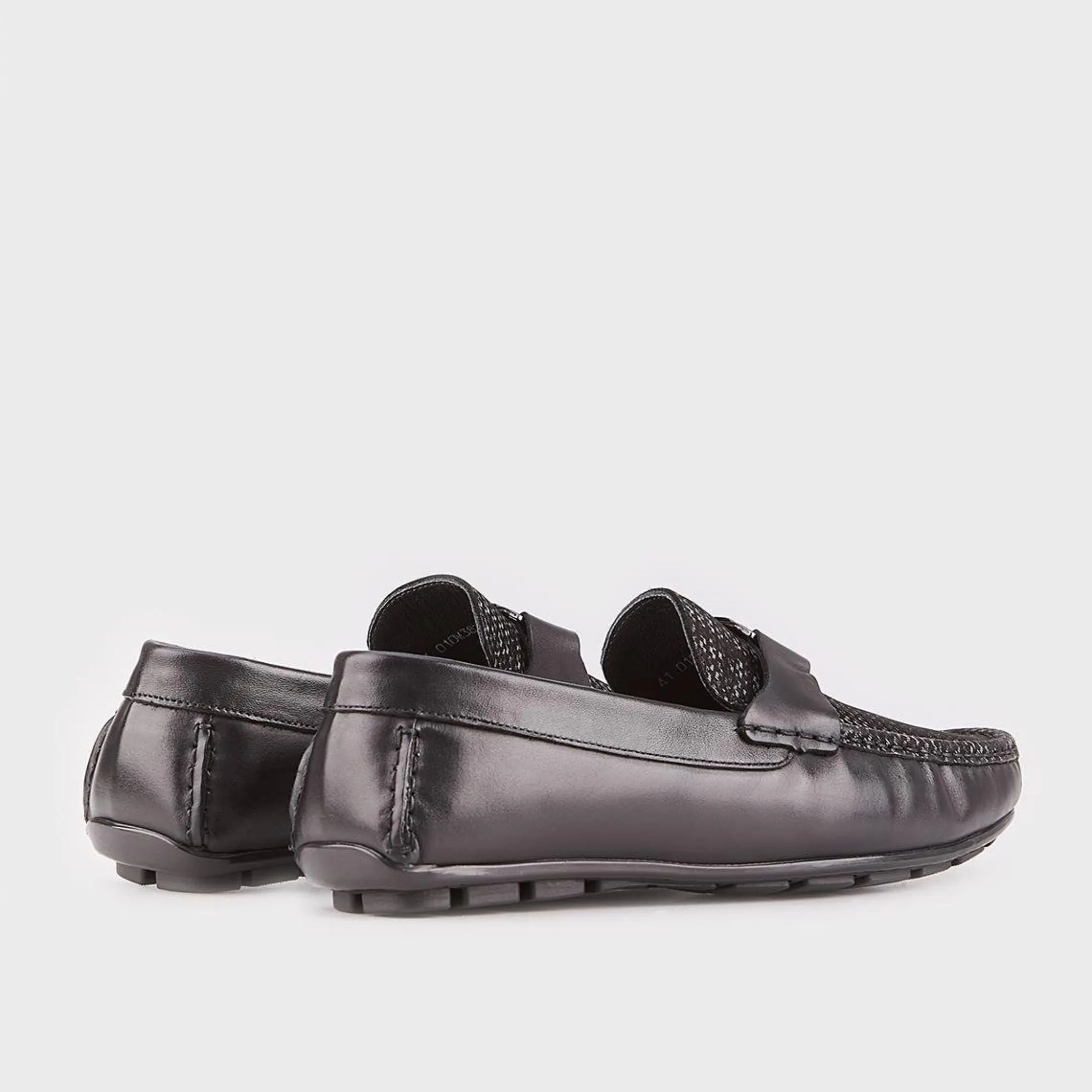 Madasat Black Leather Loafer - 018 |