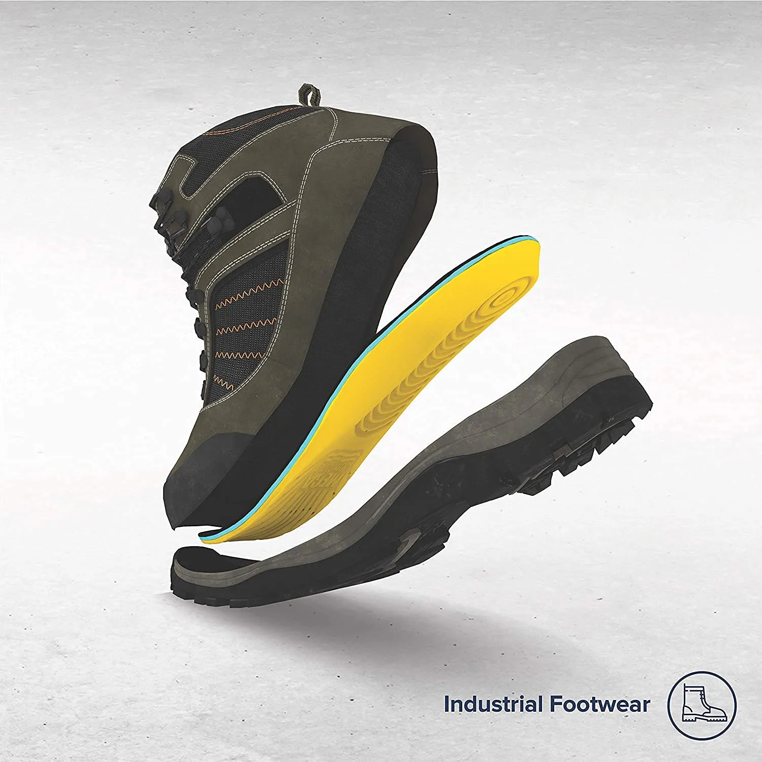 MEGAComfort Personal Anti-Fatigue Mat Shoe Inserts, Size M6-7/W8-9, Memory Foam Insoles and Shock Absorption, Ergonomically Designed, Reduce Pain and Improve Balance