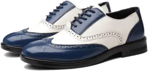 Men Formal Business Leather Oxford Shoes Daily All-Match Breathable Loafers Classic Lace-up Dress Brogue