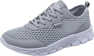 Men Lightweight Breathable Mesh Shoes Running Shoes Mesh Shoes Lace Up Large Size Casual Sneakers Sneaker Shoes Men Mens Dres