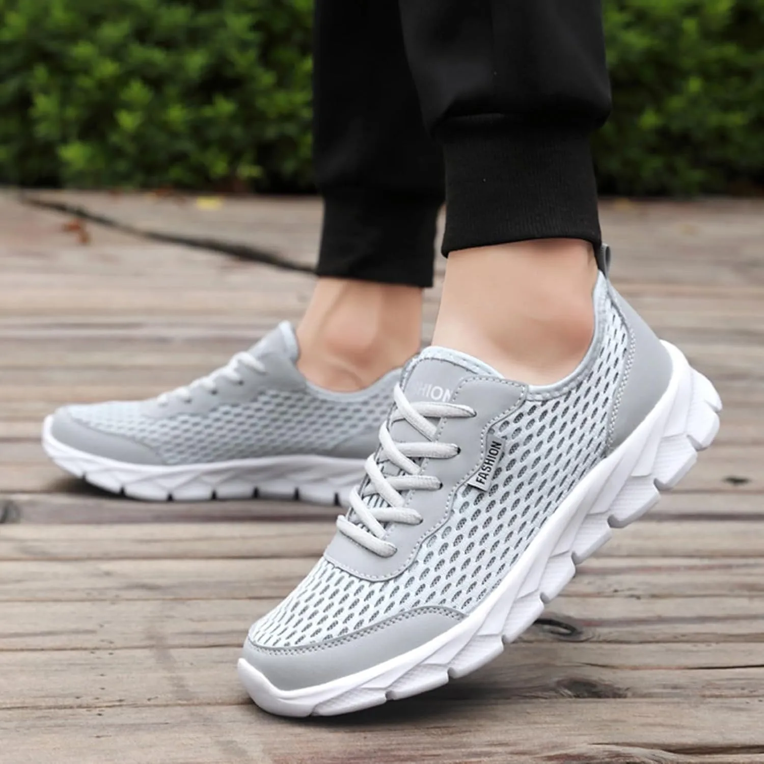 Men Lightweight Breathable Mesh Shoes Running Shoes Mesh Shoes Lace Up Large Size Casual Sneakers Sneaker Shoes Men Mens Dres