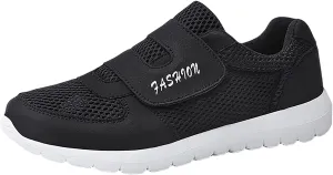 Men's 2023 New Hook Loop Solid Color Fly Woven Mesh Breathable Running Shoes Sneaker Boots Men Men's Sandals Men Shoes