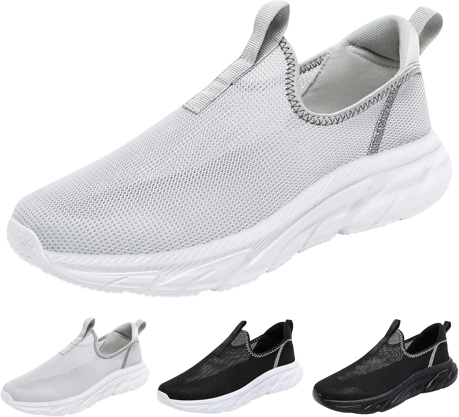 Mens Athletic Shoes Men's Fashion Sneakers Tennis Shoe for Men Slip on Shoe for Men Sport Mesh Sneaker