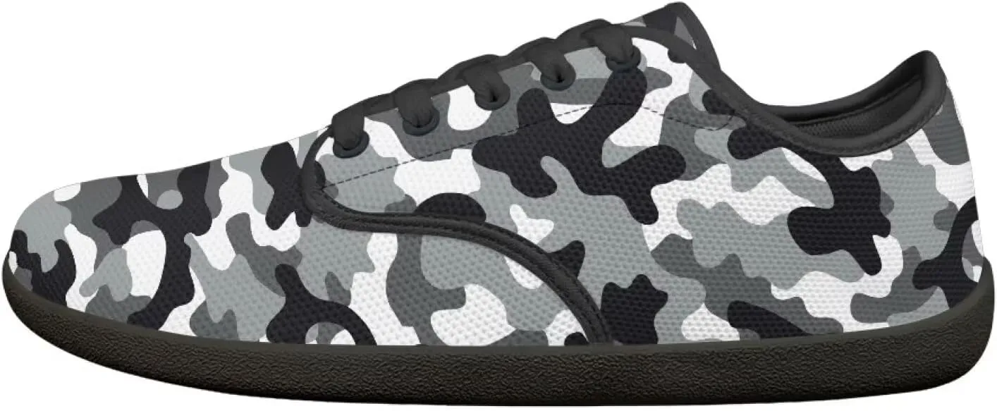 Mens Barefoot Shoes Camouflage Wide Toe Box Casual Sneakers Women