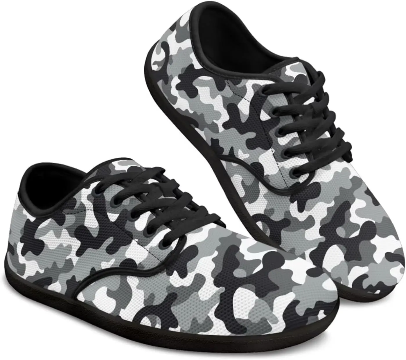 Mens Barefoot Shoes Camouflage Wide Toe Box Casual Sneakers Women