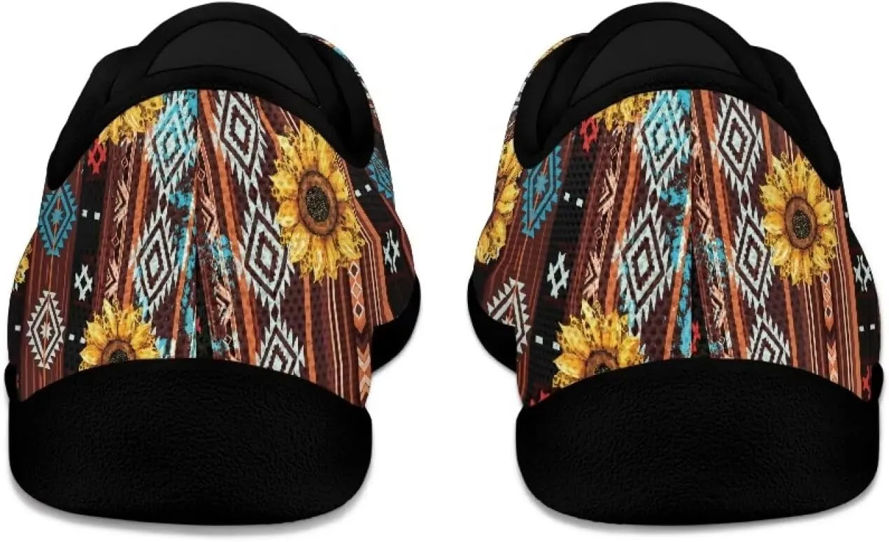 Mens Barefoot Skate Shoes Ethnic Style Women Wide Toe Box Sneakers