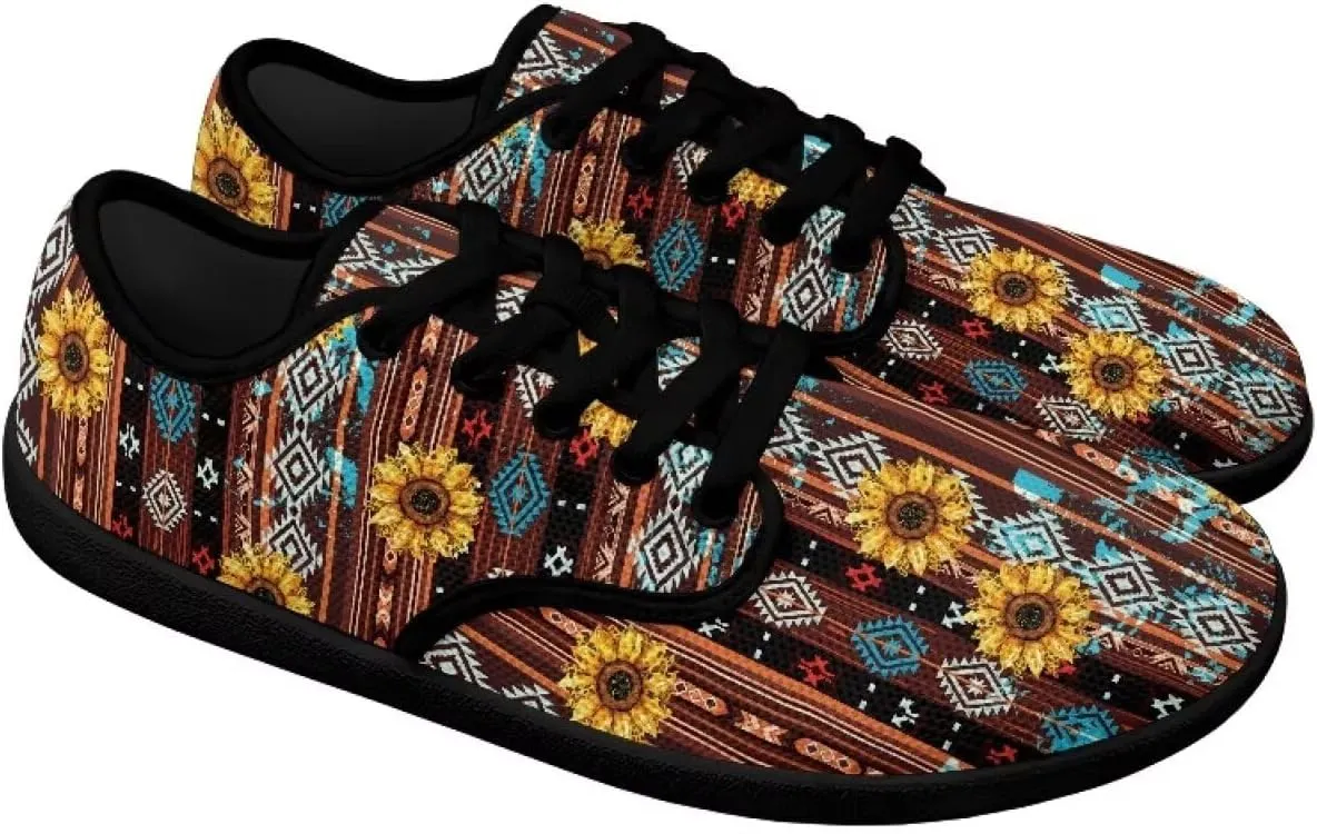 Mens Barefoot Skate Shoes Ethnic Style Women Wide Toe Box Sneakers