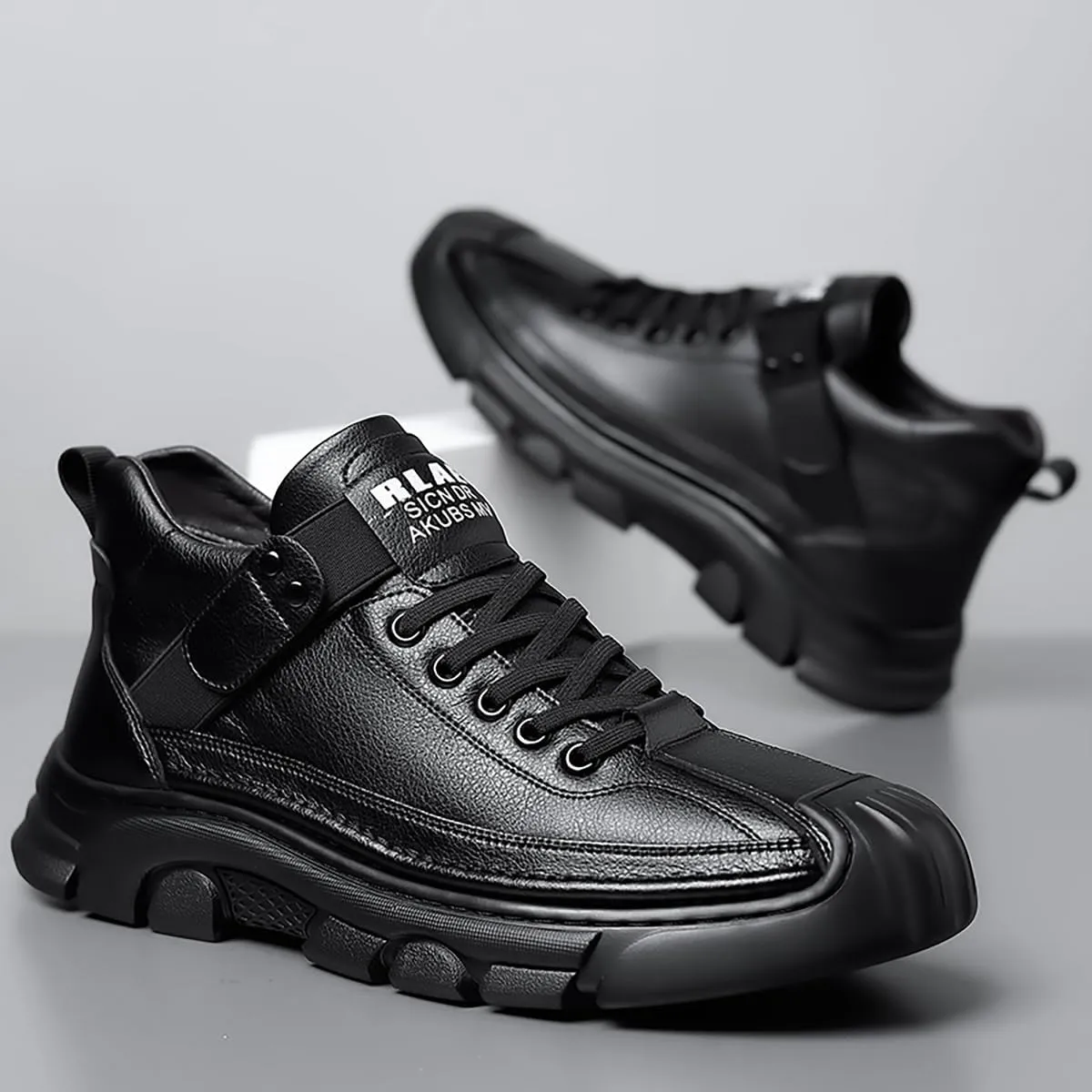 Mens Casual Shoes Fashion Sneakers Dress Shoes Comfortable Non-Slip Walking Hiking Shoes Lace Up Leather Oxfords for Men