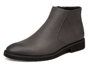 Men's  Chelsea Boots Leather Zipper