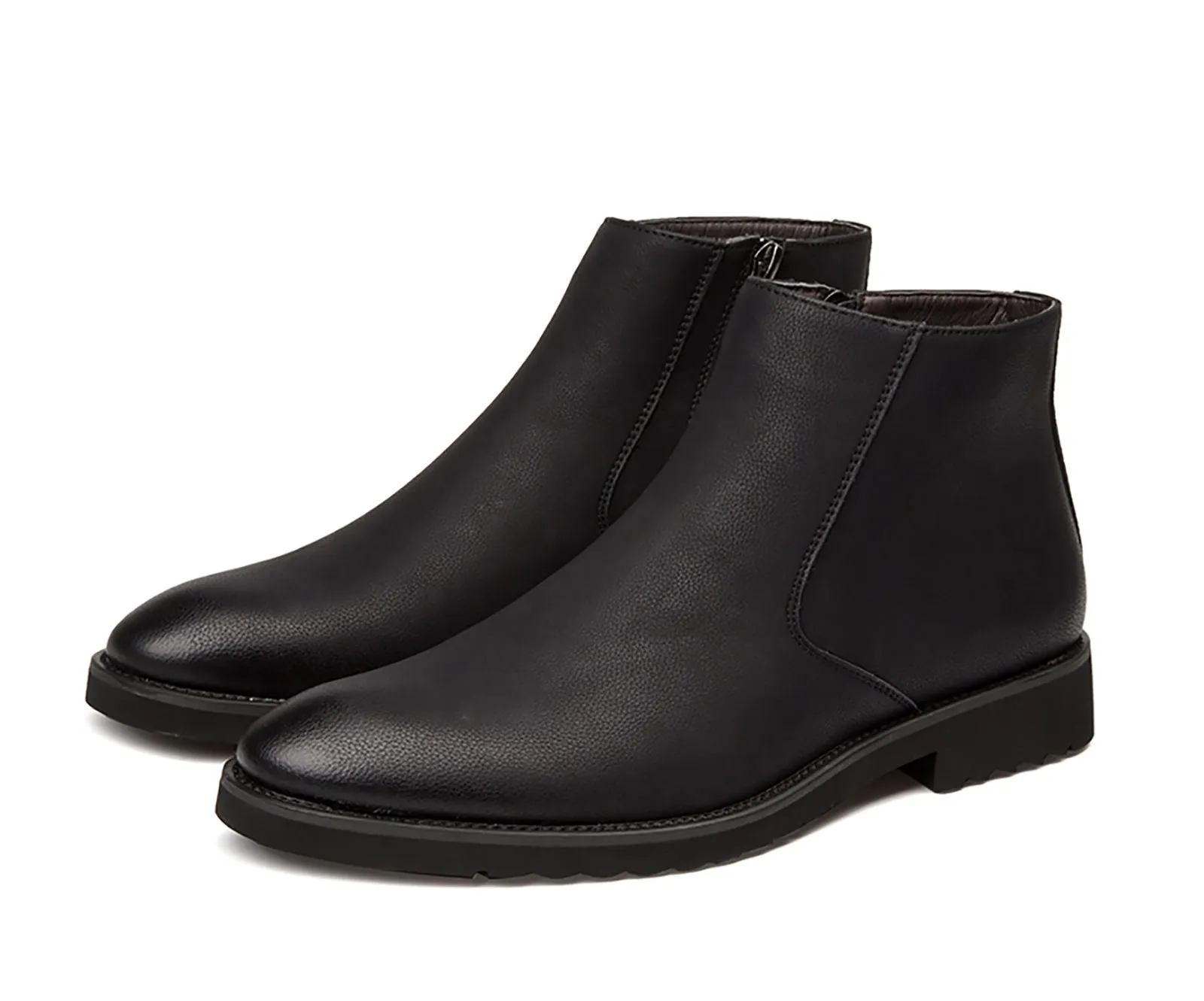 Men's  Chelsea Boots Leather Zipper