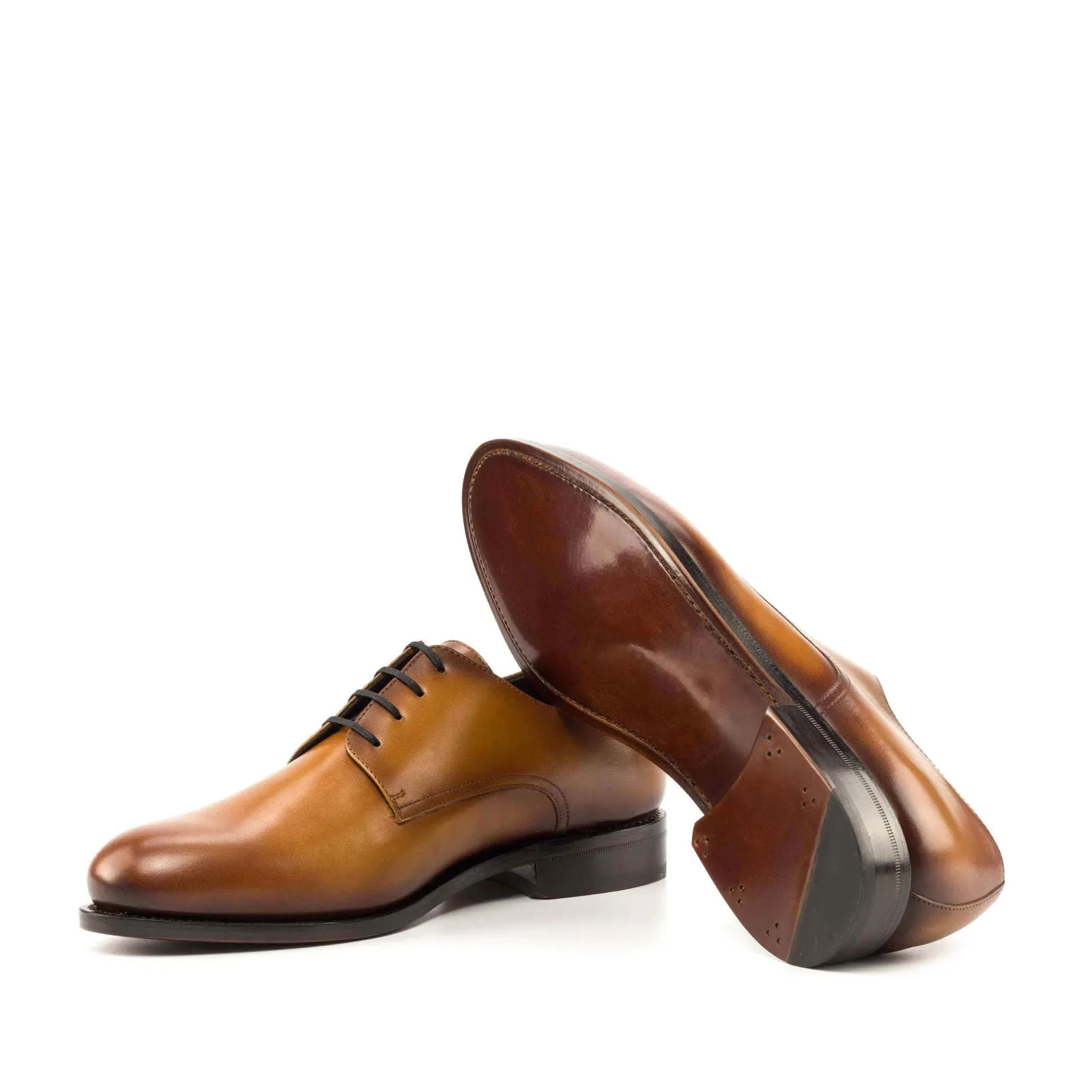 Men's Derby Leather Shoes Wide Plus Size 6012
