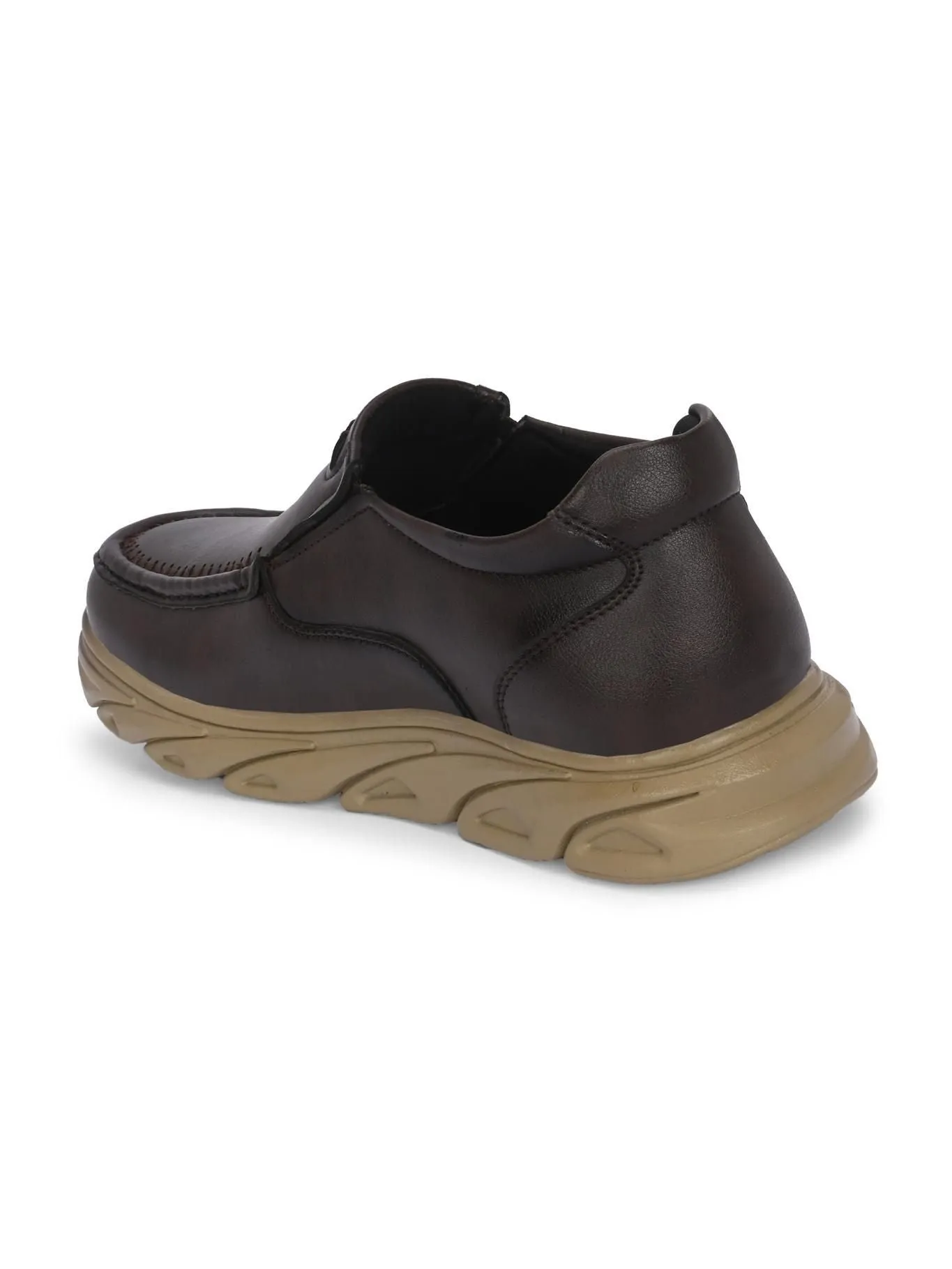 Men's Derby Slip On Brown Casual Shoes