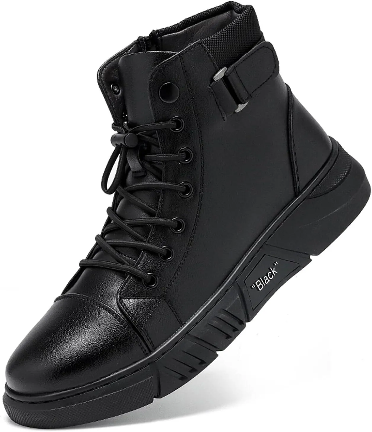 Men’s Italian Handmade High-Top Leather Boots Men’s Motorcycle Shoes Non-Slip Soft Business Boots