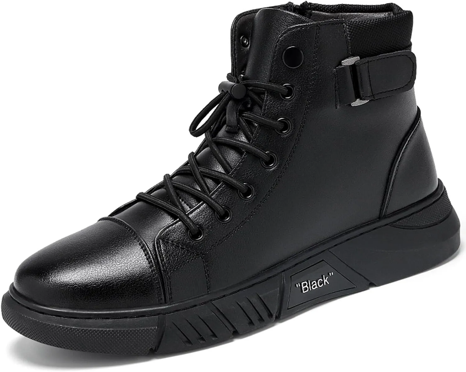 Men’s Italian Handmade High-Top Leather Boots Men’s Motorcycle Shoes Non-Slip Soft Business Boots