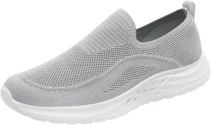 Men's Lightweight Cushion Sneakers Supportive Running Athletic Sneaker Comfortable & Light-Weight Stretch Shoes