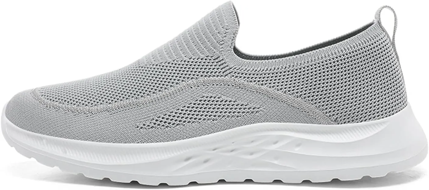 Men's Lightweight Cushion Sneakers Supportive Running Athletic Sneaker Comfortable & Light-Weight Stretch Shoes
