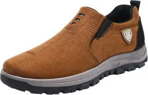 Men's Lightweight Non Slip Barefoot Shoes Supportive Running Athletic Sneaker Hook and Loop Orthopedic Sneakers