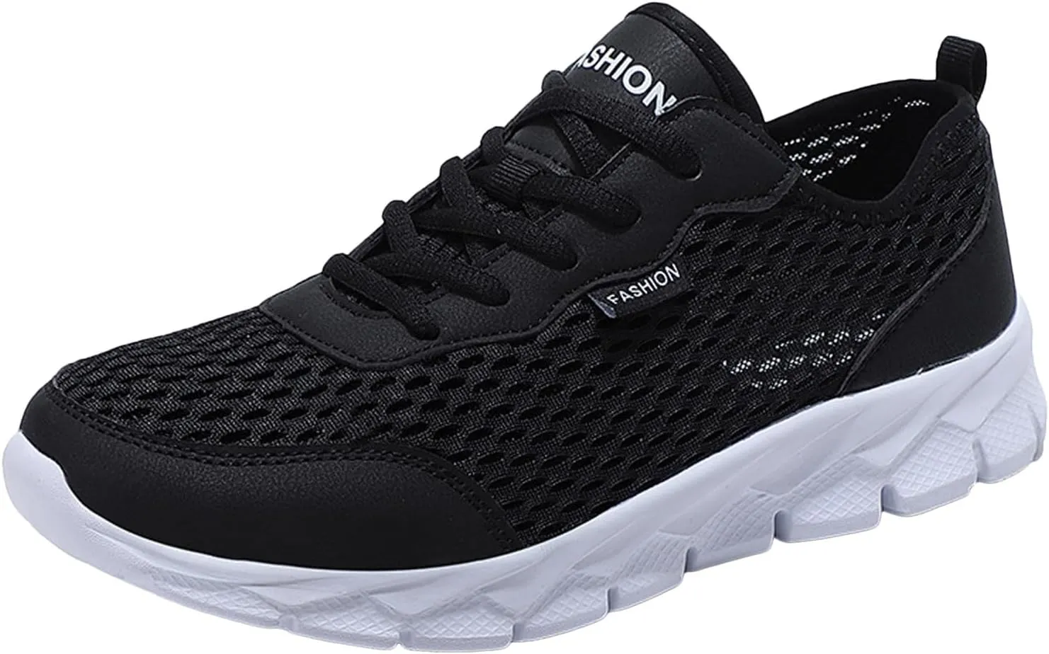 Mens Loafers & Slip-Ons Men Lightweight Breathable Mesh Shoes Running Shoes Mesh Shoes Lace Up Large Size Casual