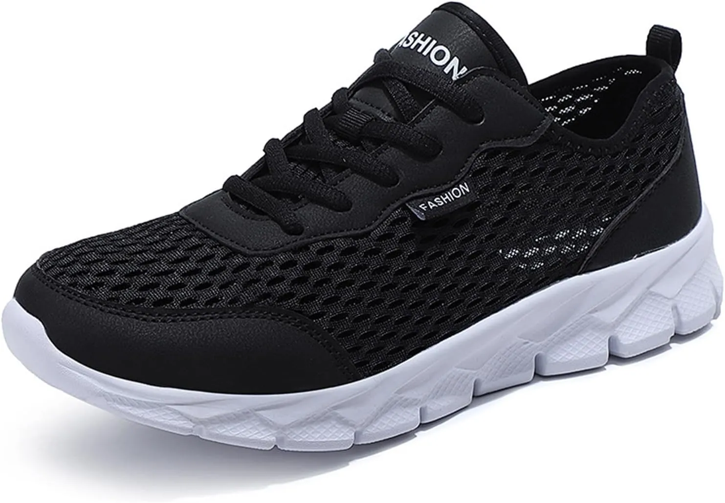 Mens Loafers & Slip-Ons Men Lightweight Breathable Mesh Shoes Running Shoes Mesh Shoes Lace Up Large Size Casual