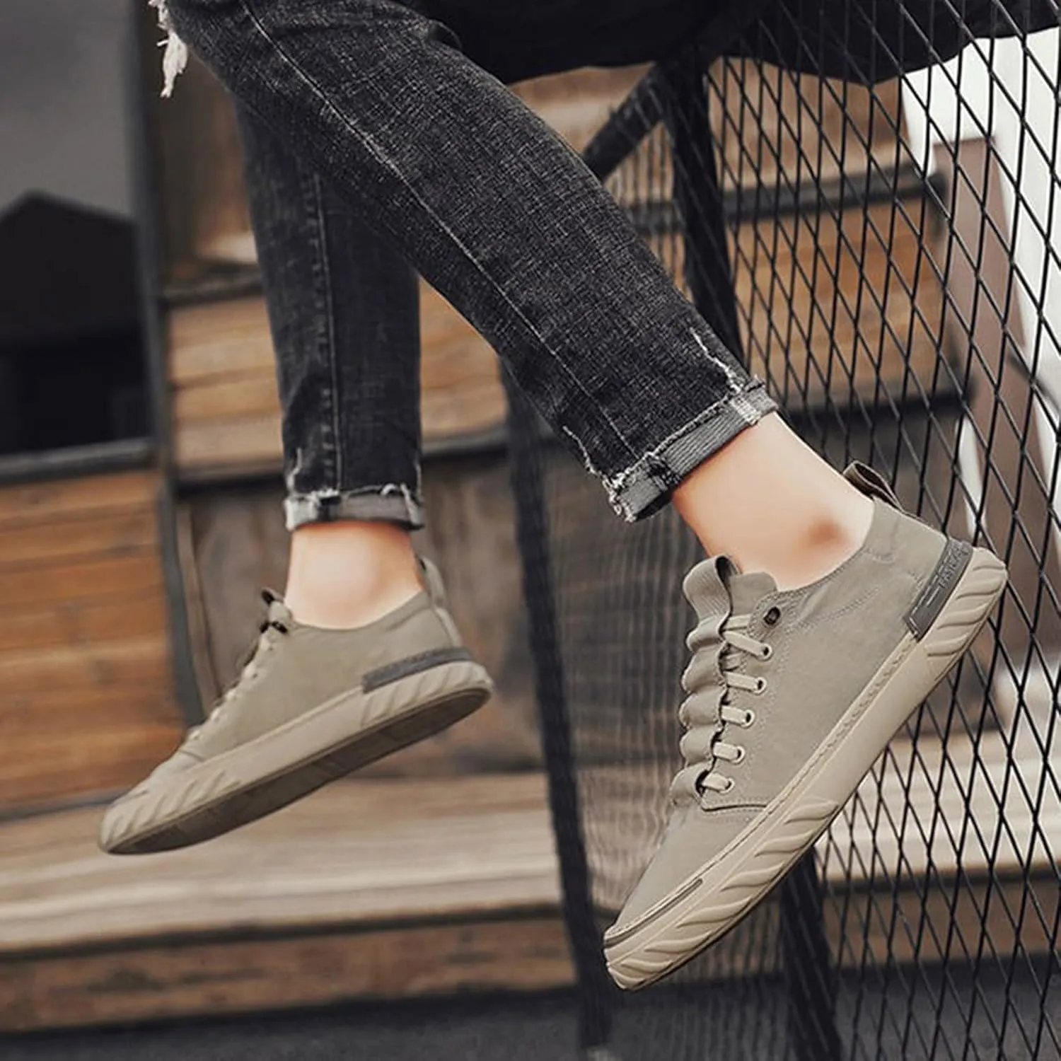 Mens Loafers & Slip-Ons Spring New Breathable Old Cloth Shoes Korean Trendy Versatile Shoes Men's Casual Canvas