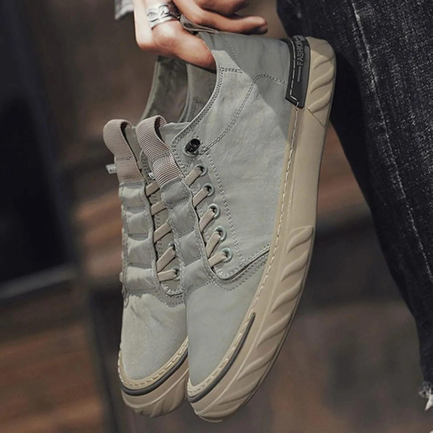 Mens Loafers & Slip-Ons Spring New Breathable Old Cloth Shoes Korean Trendy Versatile Shoes Men's Casual Canvas