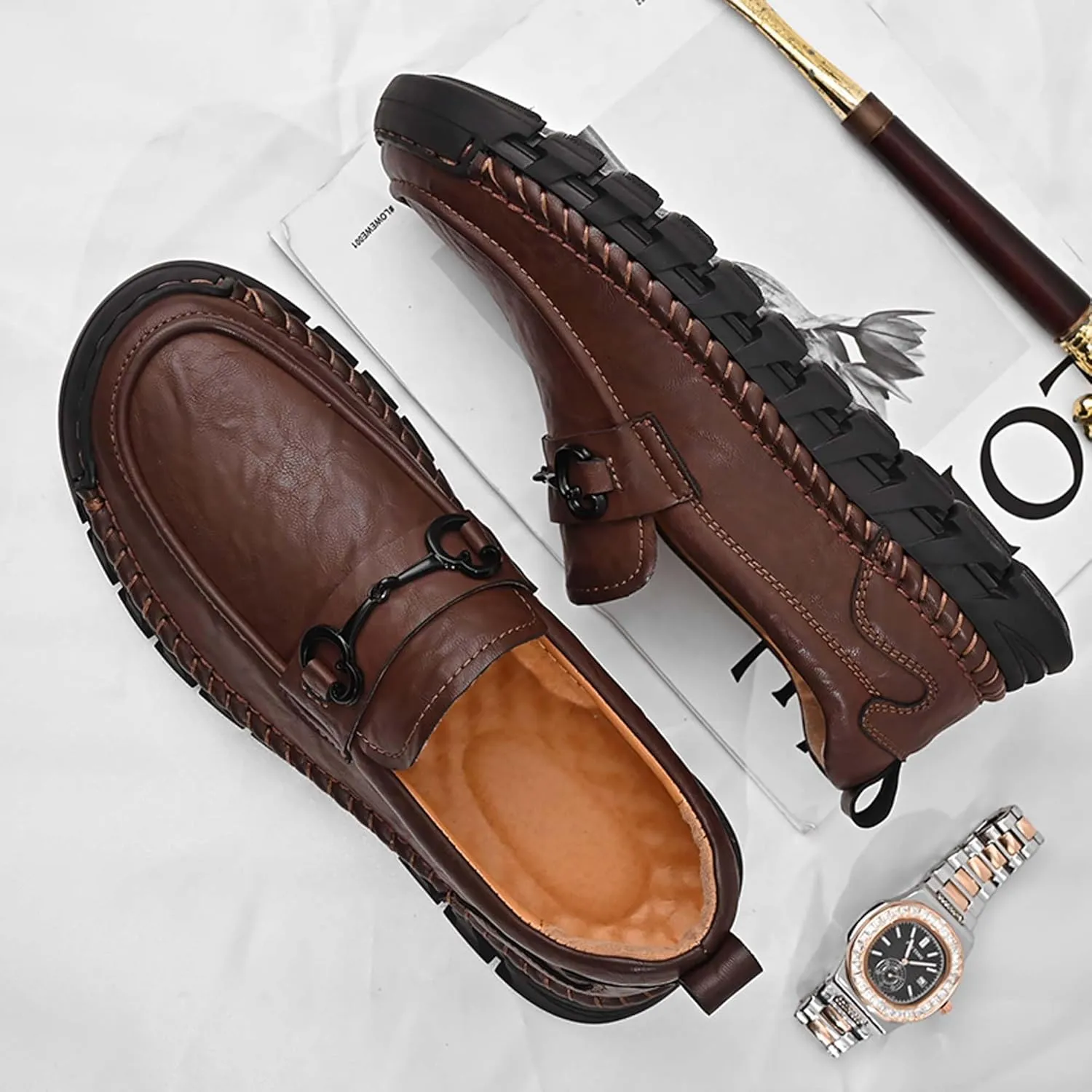 Men's Loafers Casual Boat Shoes Business Shoes Walking Shoes