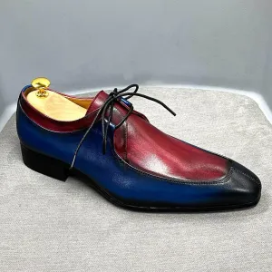 Men's Multi Color Vintage Genuine Leather Oxfords