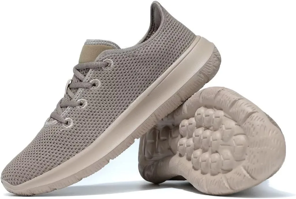 Mens Running Shoes Comfortable Walking Sneakers Mesh Lightweight Breathable Tennis Trainers Casual Soft Sole Work Gym