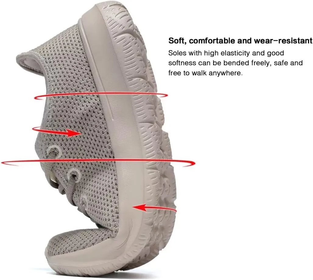 Mens Running Shoes Comfortable Walking Sneakers Mesh Lightweight Breathable Tennis Trainers Casual Soft Sole Work Gym