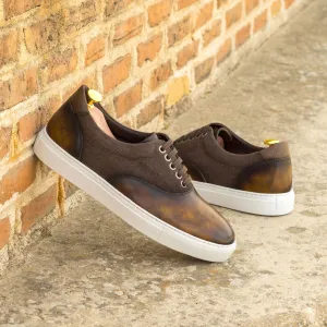 Men's Top Sider Sneakers Patina Wide Plus Size Brown 4722