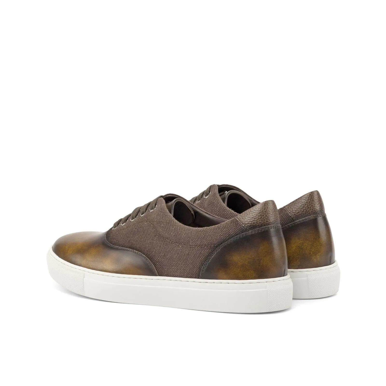 Men's Top Sider Sneakers Patina Wide Plus Size Brown 4722