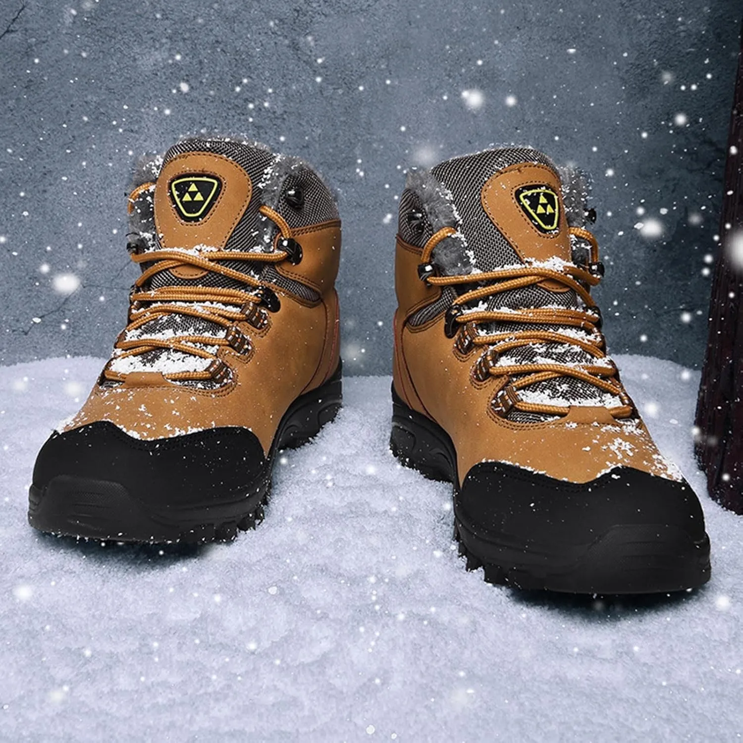 Men's Winter Fashion Breathable Water Proof Outdoor Hiking Shoes High Top Cotton Shoes Hiking Mens Classic Nylon Sneaker Men'
