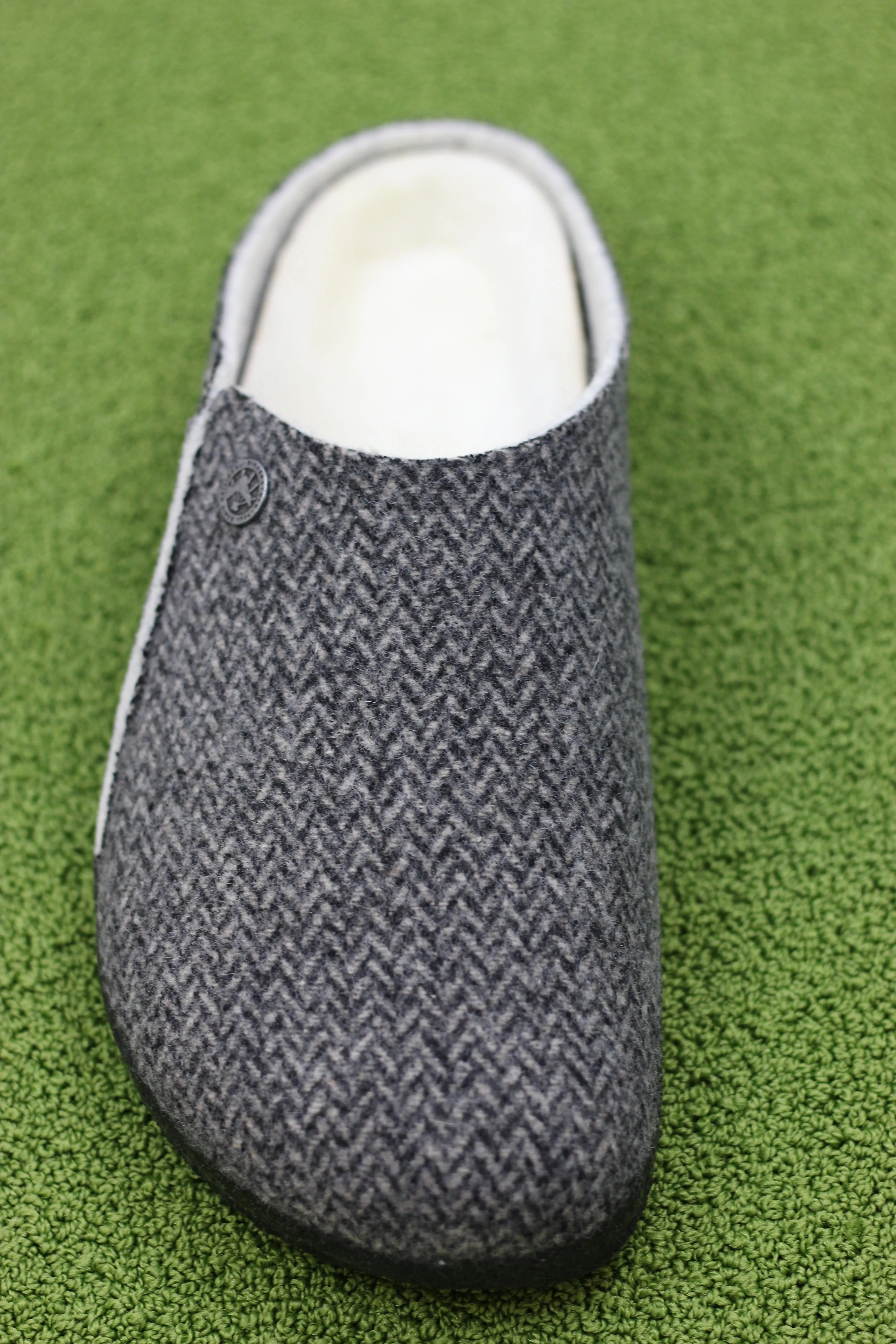 Mens Zermatt Slipper - Herringbone Wool/Shearling