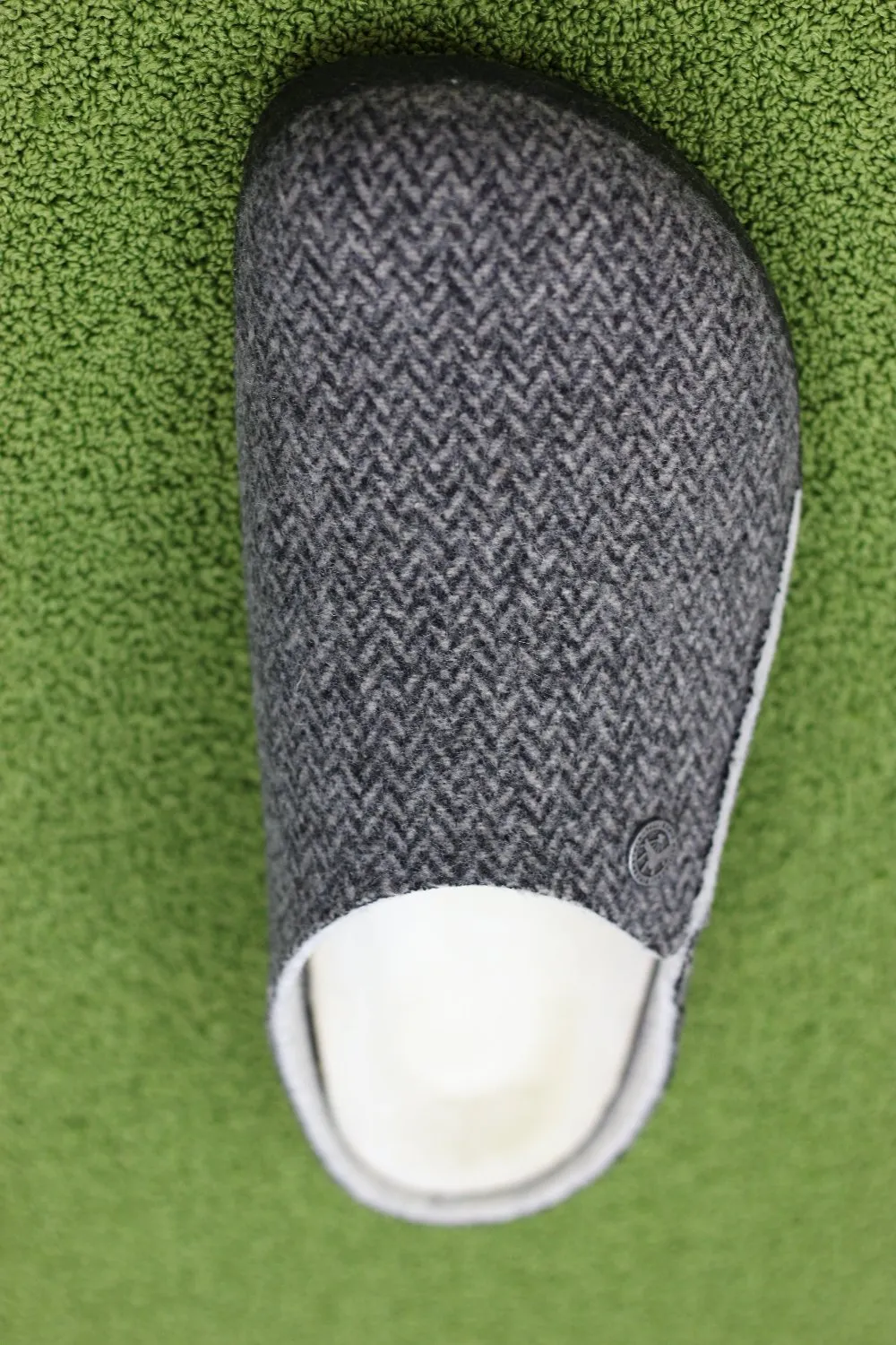 Mens Zermatt Slipper - Herringbone Wool/Shearling