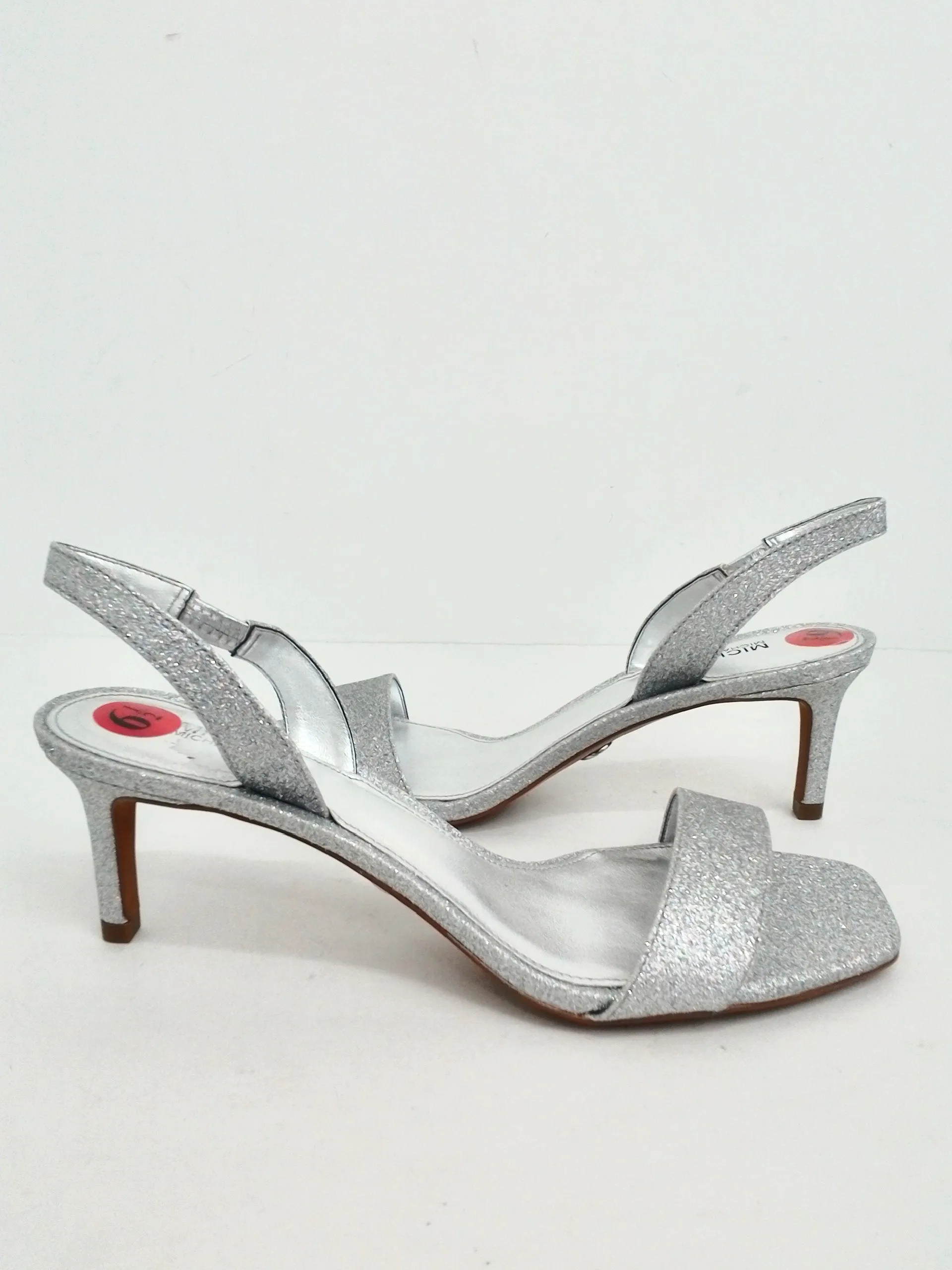 Michael Kors Women's Silver Heeled Sandals Size 6.5 M