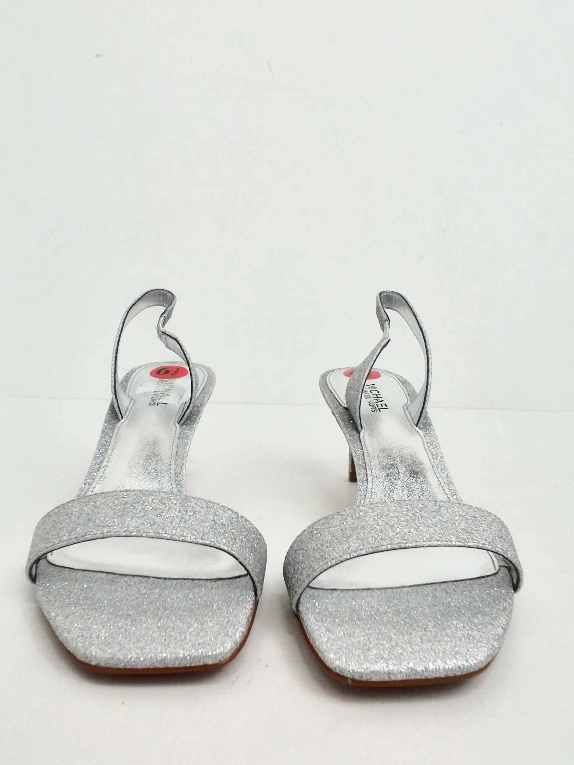 Michael Kors Women's Silver Heeled Sandals Size 6.5 M