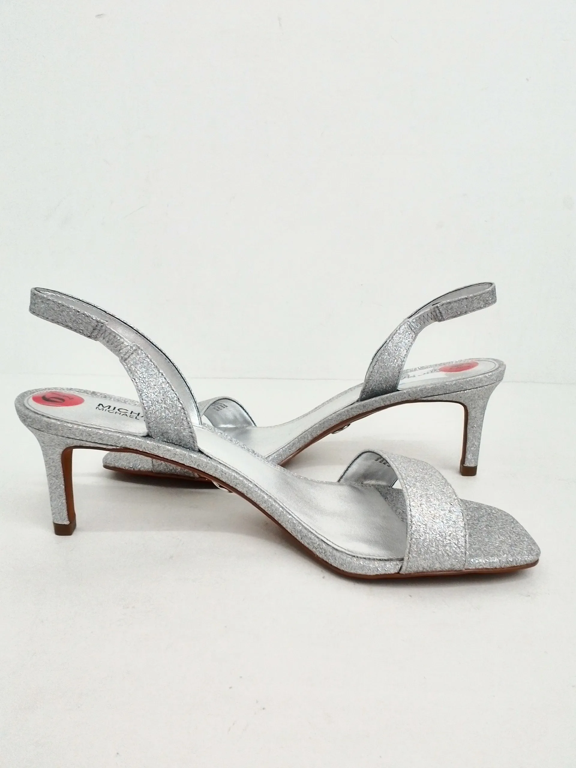Michael Kors Women's Silver Heeled Sandals Size 6.5 M